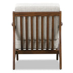 Poltrona lounge in tessuto Poly & Bark Verity 25 - Struttura in legno massello
