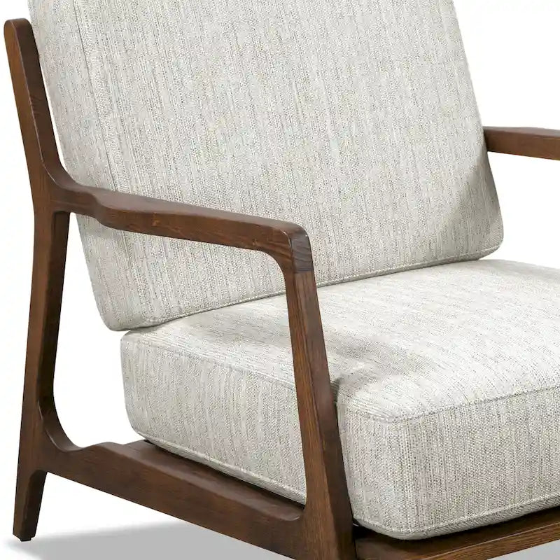 Poltrona lounge in tessuto Poly & Bark Verity 25 - Struttura in legno massello