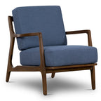 Poltrona lounge in tessuto Poly & Bark Verity 25 - Struttura in legno massello