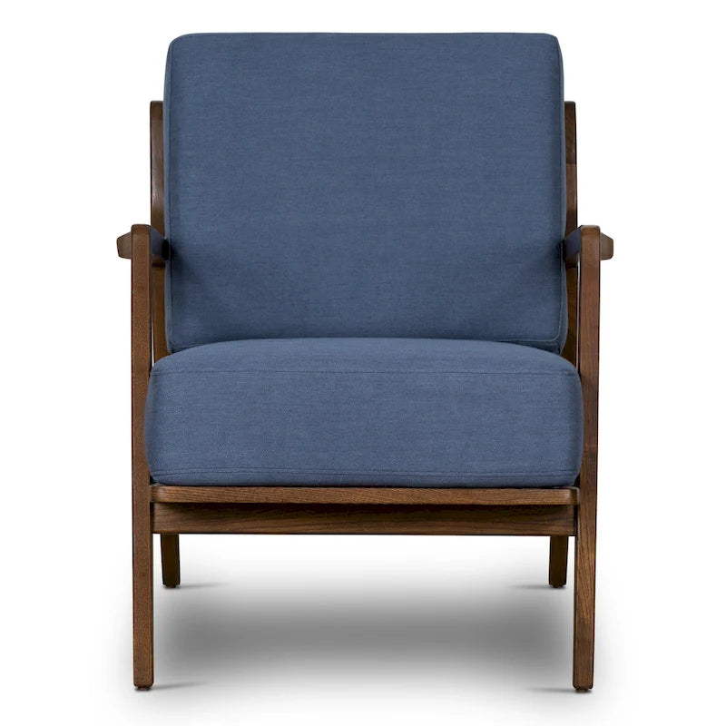 Poltrona lounge in tessuto Poly & Bark Verity 25 - Struttura in legno massello