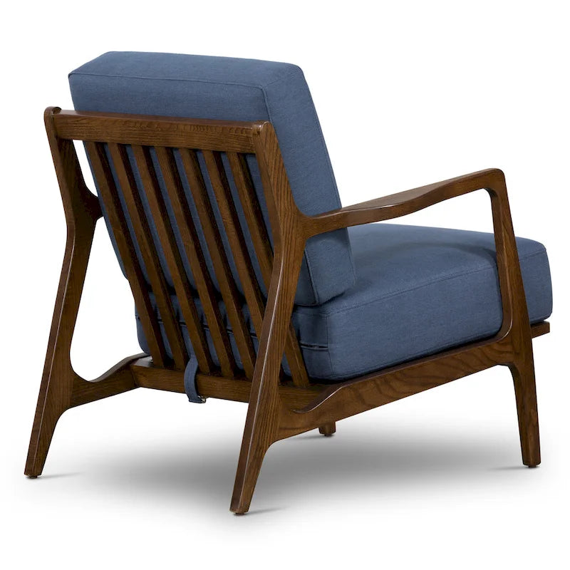 Poltrona lounge in tessuto Poly & Bark Verity 25 - Struttura in legno massello