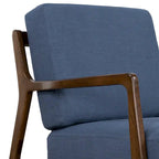 Poltrona lounge in tessuto Poly & Bark Verity 25 - Struttura in legno massello