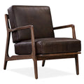 Fauteuil lounge en cuir pleine fleur italien véritable Poly & Bark Verity