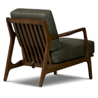 Fauteuil lounge en cuir pleine fleur italien véritable Poly & Bark Verity