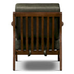 Fauteuil lounge en cuir pleine fleur italien véritable Poly & Bark Verity