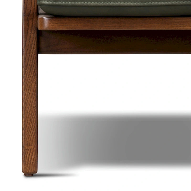 Fauteuil lounge en cuir pleine fleur italien véritable Poly & Bark Verity