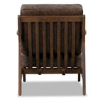 Fauteuil lounge en cuir pleine fleur italien véritable Poly & Bark Verity