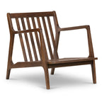 Fauteuil lounge en cuir pleine fleur italien véritable Poly & Bark Verity