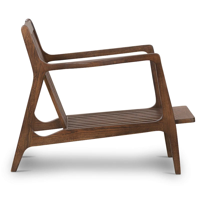 Fauteuil lounge en cuir pleine fleur italien véritable Poly & Bark Verity