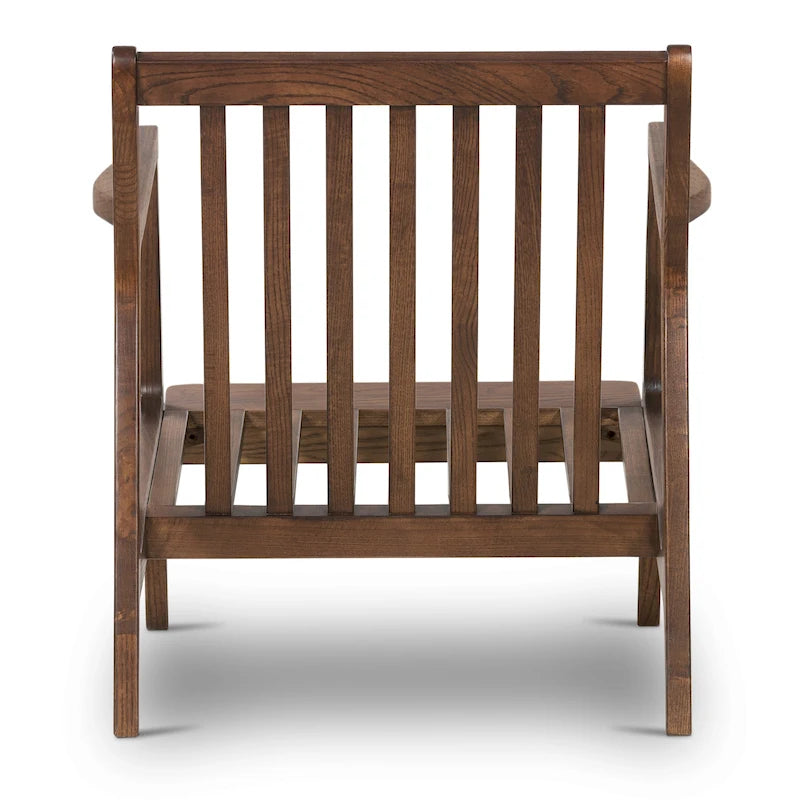 Fauteuil lounge en cuir pleine fleur italien véritable Poly & Bark Verity