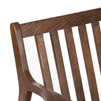 Fauteuil lounge en cuir pleine fleur italien véritable Poly & Bark Verity