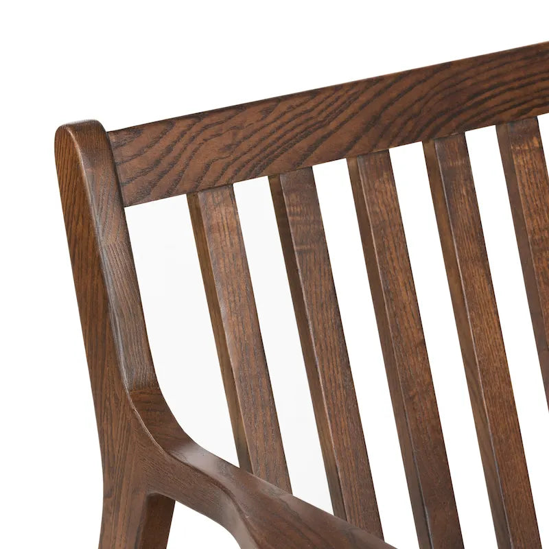 Fauteuil lounge en cuir pleine fleur italien véritable Poly & Bark Verity