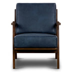 Fauteuil lounge en cuir pleine fleur italien véritable Poly & Bark Verity