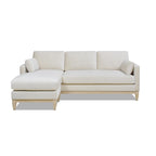 Divano Sezionale con Chaise Reversibile Knox 89 in Velluto Performance