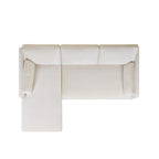 Divano Sezionale con Chaise Reversibile Knox 89 in Velluto Performance