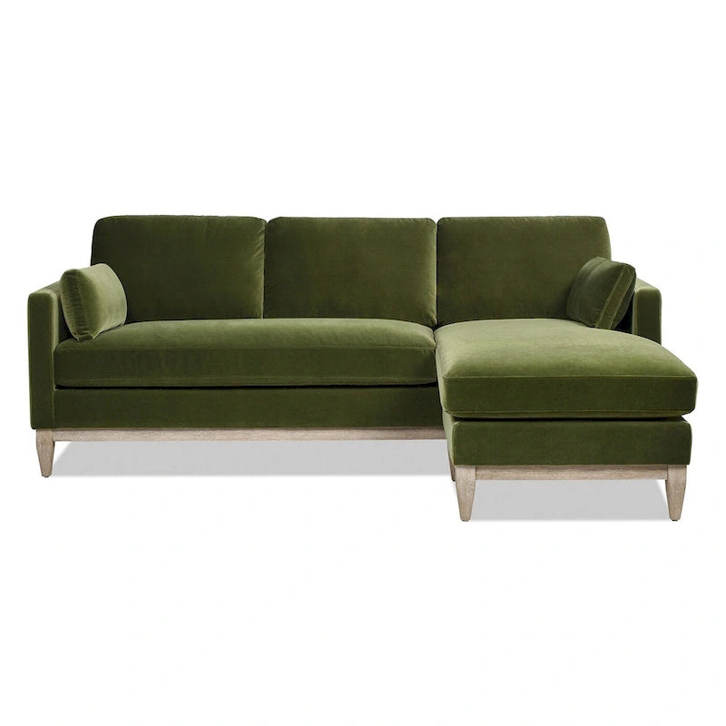 Divano Sezionale con Chaise Reversibile Knox 89 in Velluto Performance