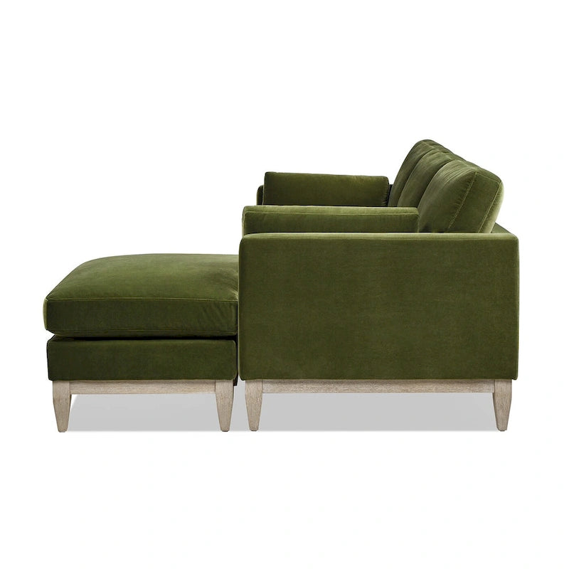 Divano Sezionale con Chaise Reversibile Knox 89 in Velluto Performance