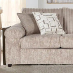 Set Divano e Divanetto in Velluto a Coste Larghe Nason di Roundhill Furniture