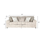Set Divano e Divanetto in Velluto a Coste Larghe Nason di Roundhill Furniture