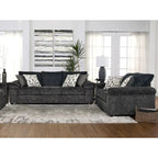 Set Divano e Divanetto in Velluto a Coste Larghe Nason di Roundhill Furniture