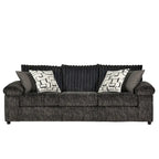 Set Divano e Divanetto in Velluto a Coste Larghe Nason di Roundhill Furniture