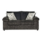 Set Divano e Divanetto in Velluto a Coste Larghe Nason di Roundhill Furniture