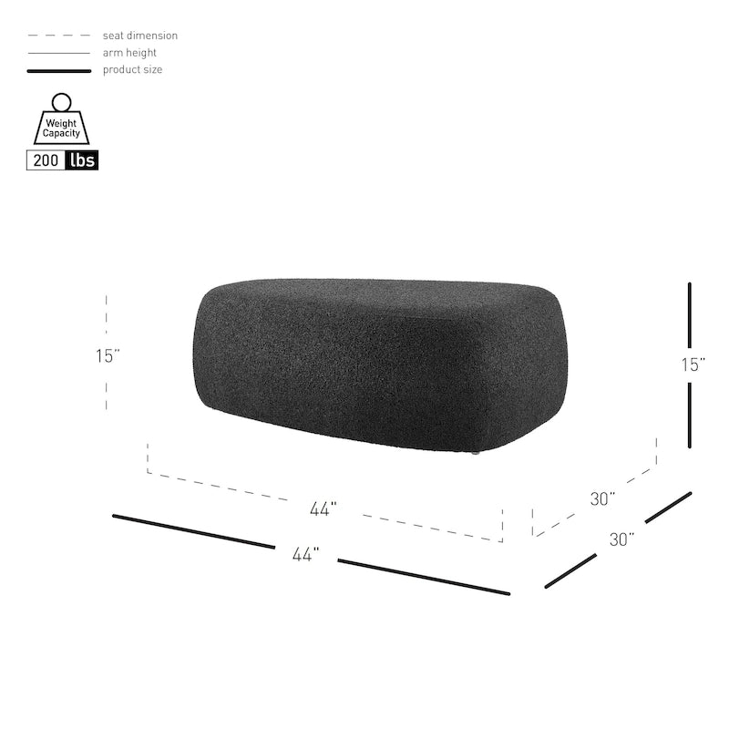 Pouf Carlese Boucle
