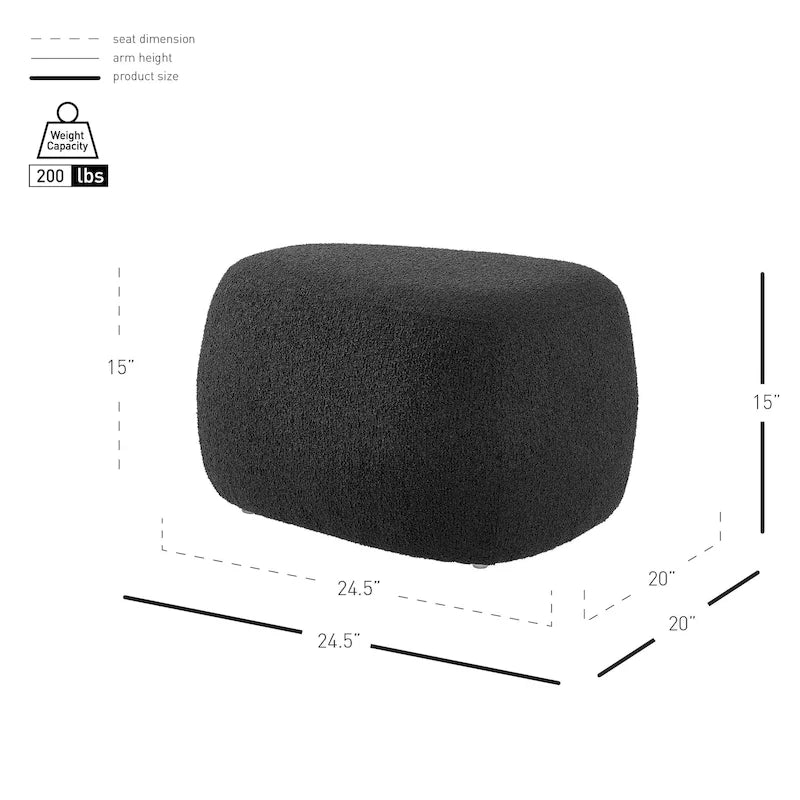 Pouf Carlese Boucle