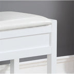 Banc de rangement à chaussures en bois avec coussin d'assise relevable