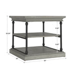 Table d'appoint de rangement Barnstone Cornice Accent par iNSPIRE Q Artisan