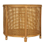 Tavolino d'appoggio in bambù e rattan