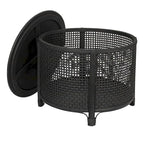 Tavolino d'appoggio in bambù e rattan