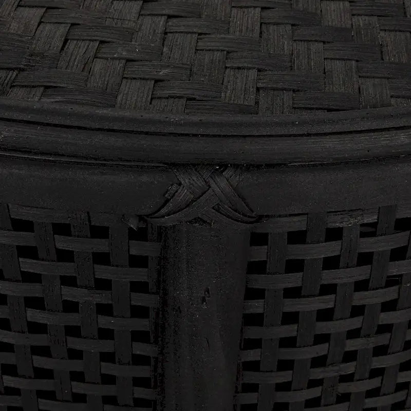Tavolino d'appoggio in bambù e rattan