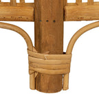 Tavolino d'appoggio in bambù e rattan