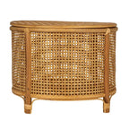 Tavolino d'appoggio in bambù e rattan