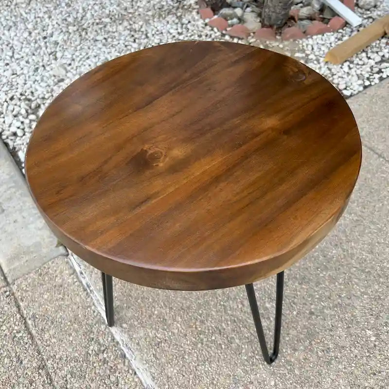 Greenage Teak Tavolino da caffè in Teak massiccio con bordo naturale