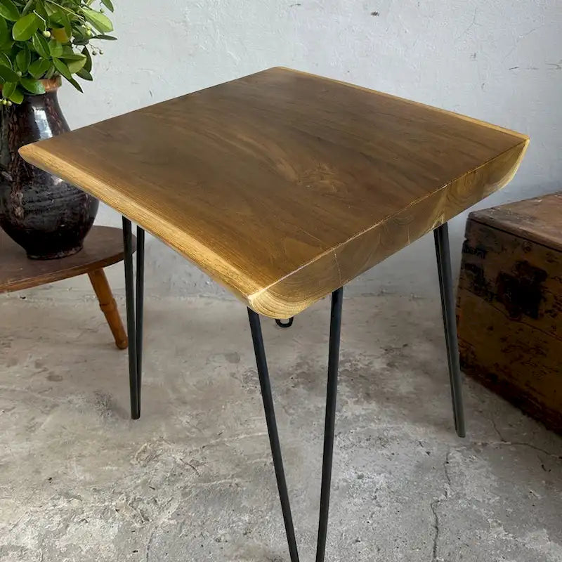 Greenage Teak Tavolino da caffè in Teak massiccio con bordo naturale