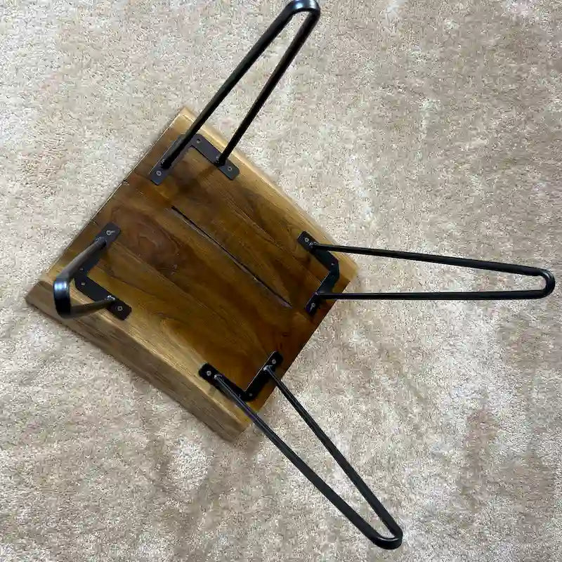 Greenage Teak Tavolino da caffè in Teak massiccio con bordo naturale