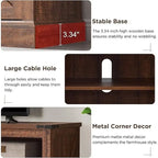 Mobile TV con caminetto da fattoria, Centro di intrattenimento, Console multimediale