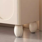 Mobile TV da 78 pollici con contenitore, console multimediale di lusso color crema, spazio aggiuntivo per riporre oggetti - larghezza 78 pollici