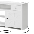 Moasis 70 Mobile TV Rustico, Centro Intrattenimento con Presa di Corrente per TV Fino a 80 Pollici - 70L x 15,5P x 30H