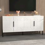 Mobile TV bianco Chic Elegance da 160 cm – Adatto a TV fino a 65 pollici – 160 cm di larghezza
