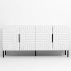 Mobile TV bianco Chic Elegance da 160 cm – Adatto a TV fino a 65 pollici – 160 cm di larghezza