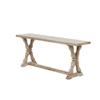 Consolle o panca in legno con dettagli invecchiati - Marrone - Roche River Decor