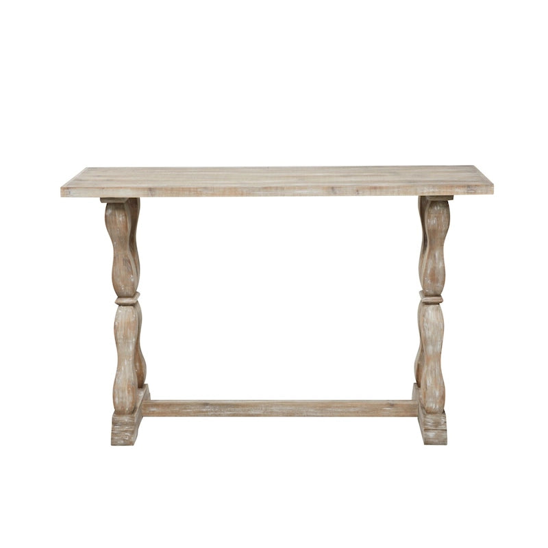 Consolle o panca in legno con dettagli invecchiati - Marrone - Roche River Decor