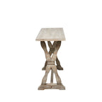 Consolle o panca in legno con dettagli invecchiati - Marrone - Roche River Decor