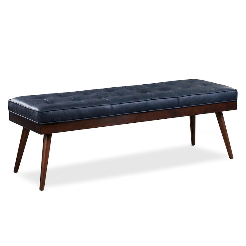 Banc Luca Poly & Bark - Cuir véritable pleine fleur italien