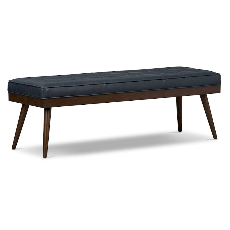 Banc Luca Poly & Bark - Cuir véritable pleine fleur italien