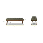 Panca Luca Poly & Bark - Vera pelle italiana pieno fiore
