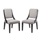 Sedie da pranzo Cambridge in tessuto imbottite - Set da 2